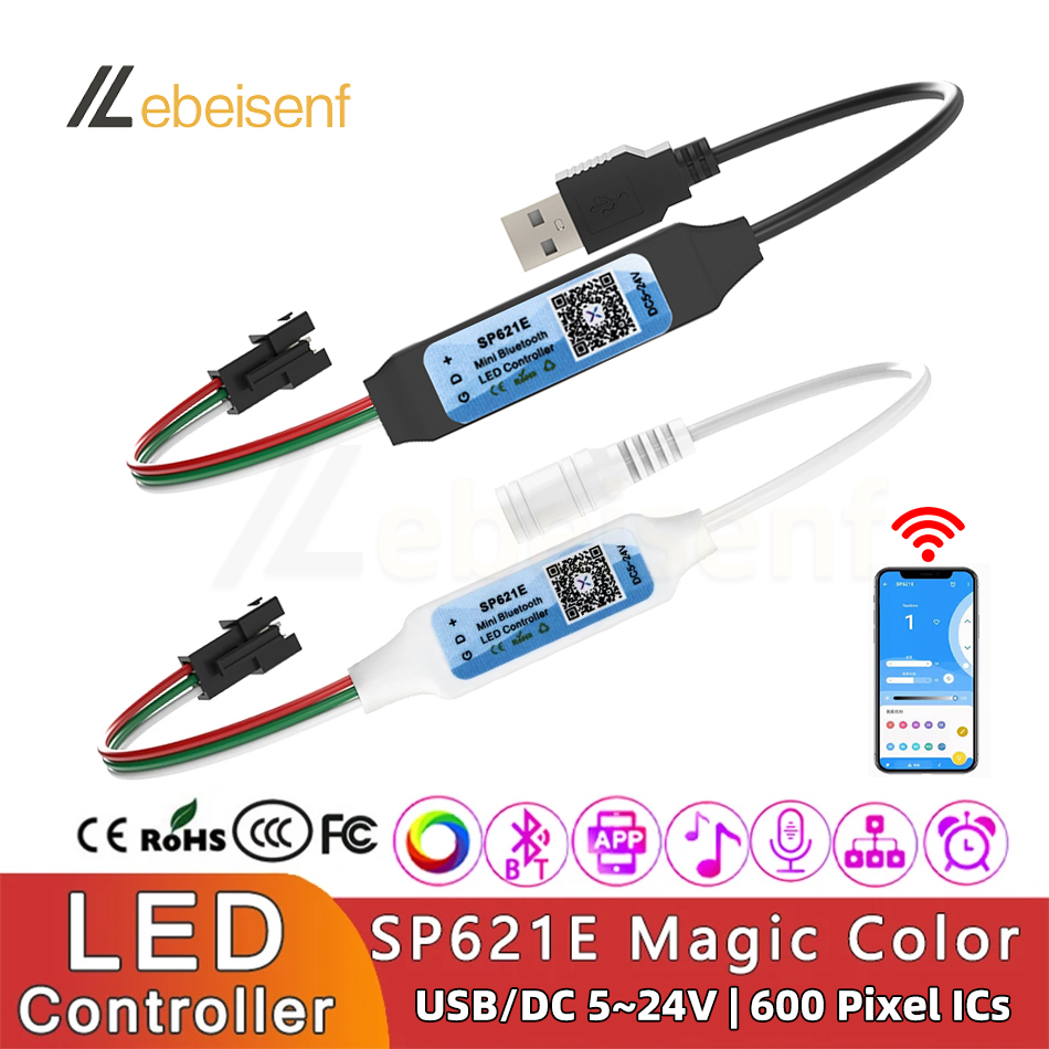 Ws2812B - USB SP621E Mini Bluetooth LED Controller