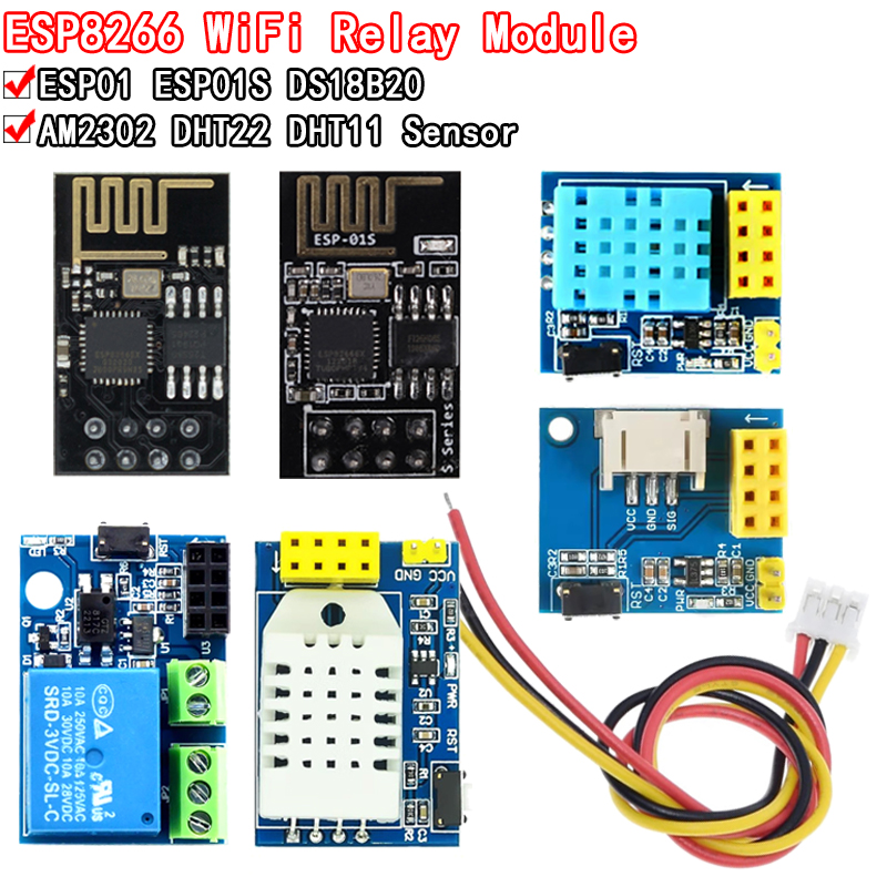 Ds18B20 - ESP8266 5V WiFi relay module DS18B20
