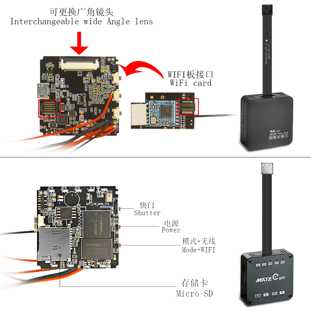 MateCam X7 4K 30FPS 13MP Wifi  - Sd Card Module 评论和价格