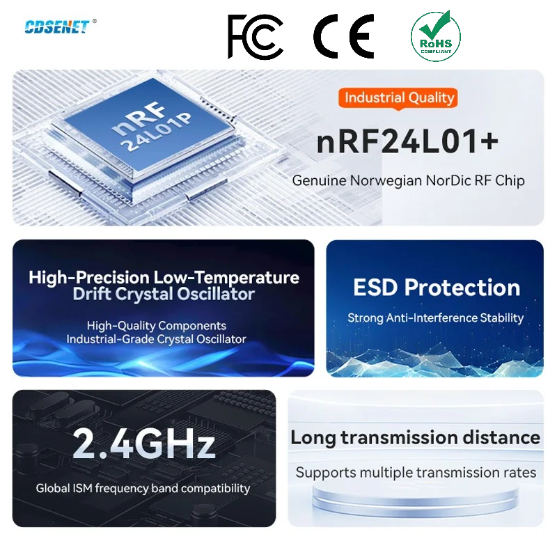 2pcs nRF24L01+ PA LNA 2.4GHz W - Nrf24L01 评论和价格