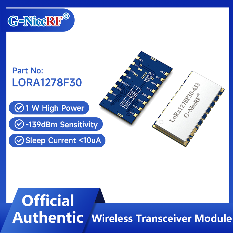 G-NiceRF | 2PCS LoRa1278F30 1W - Lora Sx1278 评论和价格
