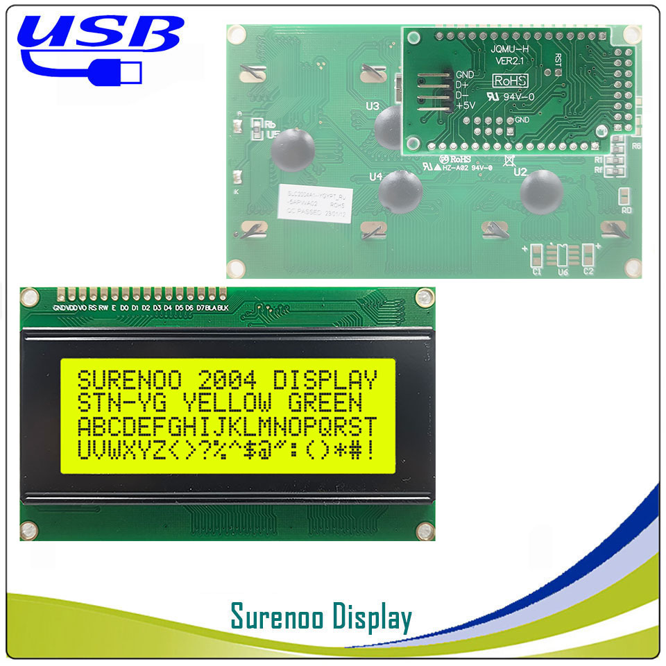 Surenoo LCD2USB USB 204 20X4 2 - Lcd 1602 评论和价格
