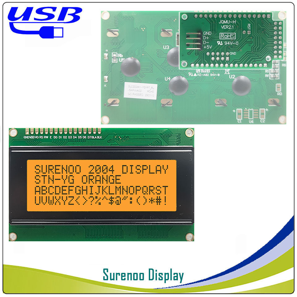 Surenoo LCD2USB USB 204 20X4 2 - Lcd 1602 评论和价格