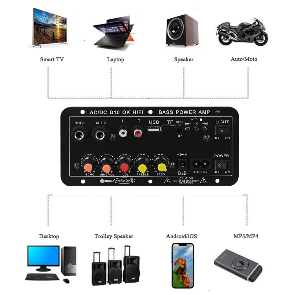 D10 Digital Bluetooth Amplifie - Microphone Module 评论和价格
