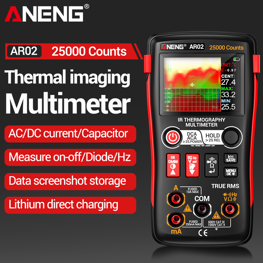 ANENG Thermal Imaging Multimet - Tft Display 2.4 评论和价格