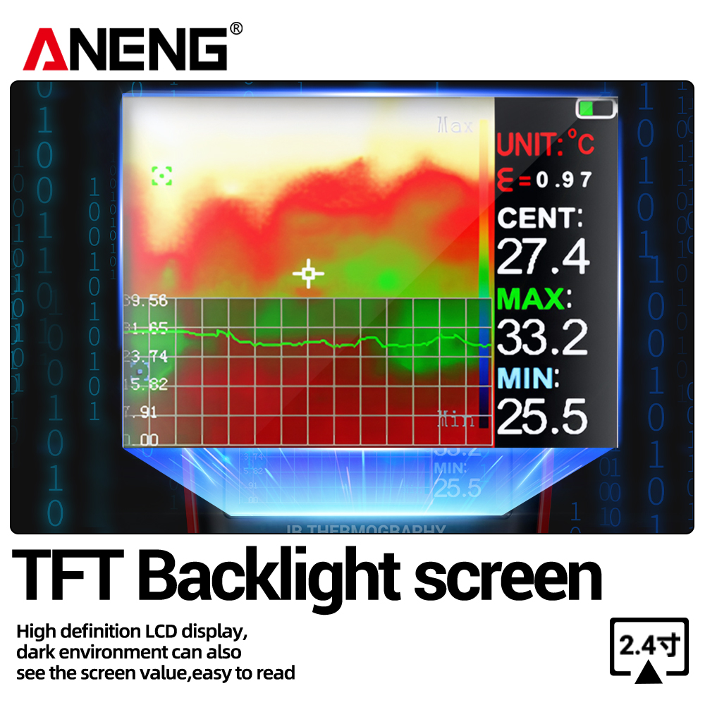 ANENG Thermal Imaging Multimet - Tft Display 2.4 评论和价格